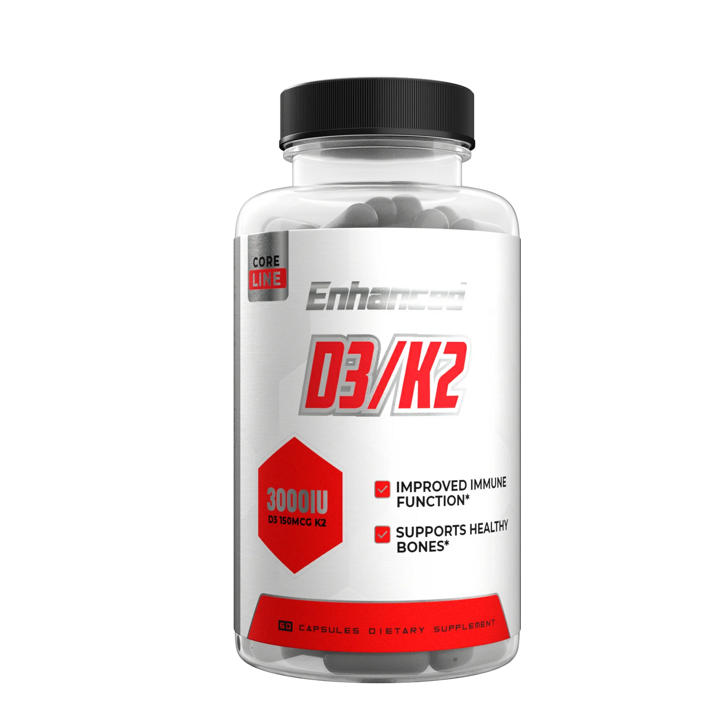 Enhanced Labs Vitamin D with K2 60 capsules
