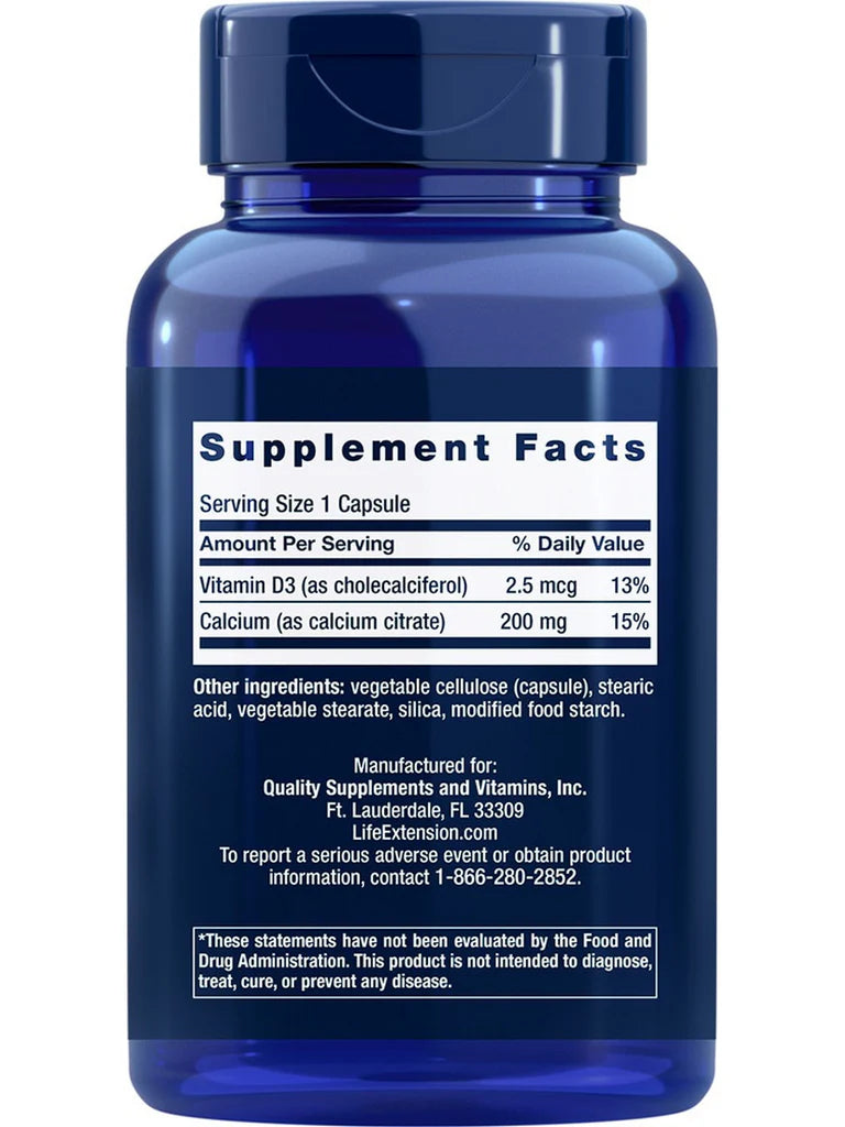 Life Extension Calcium Citrate with Vitamin D