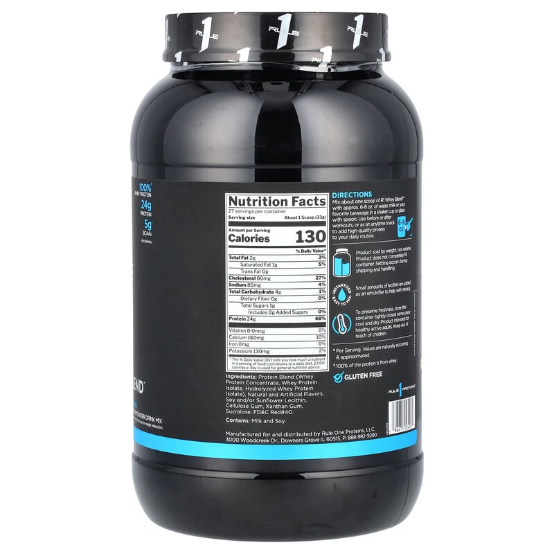 Rule 1 Blended Whey Protein 2LB