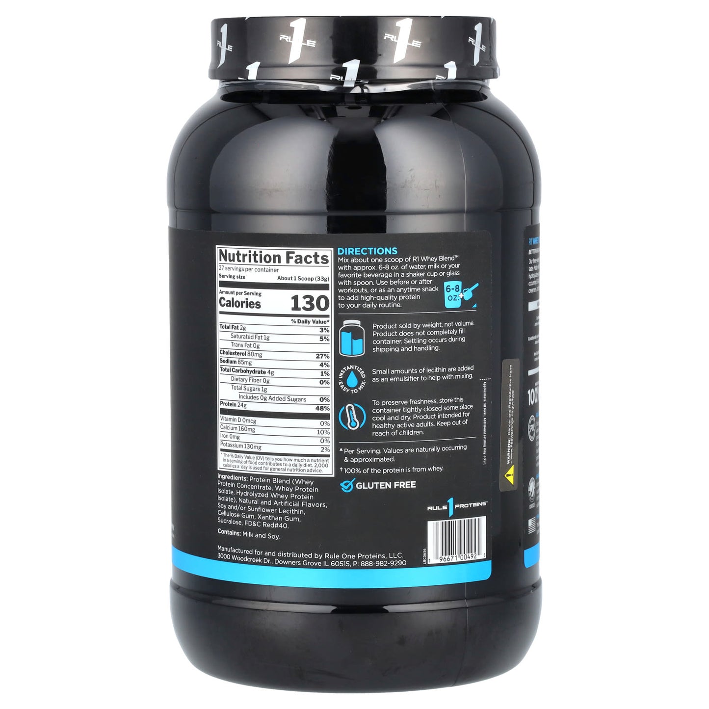 Rule 1 Blended Whey Protein 2LB