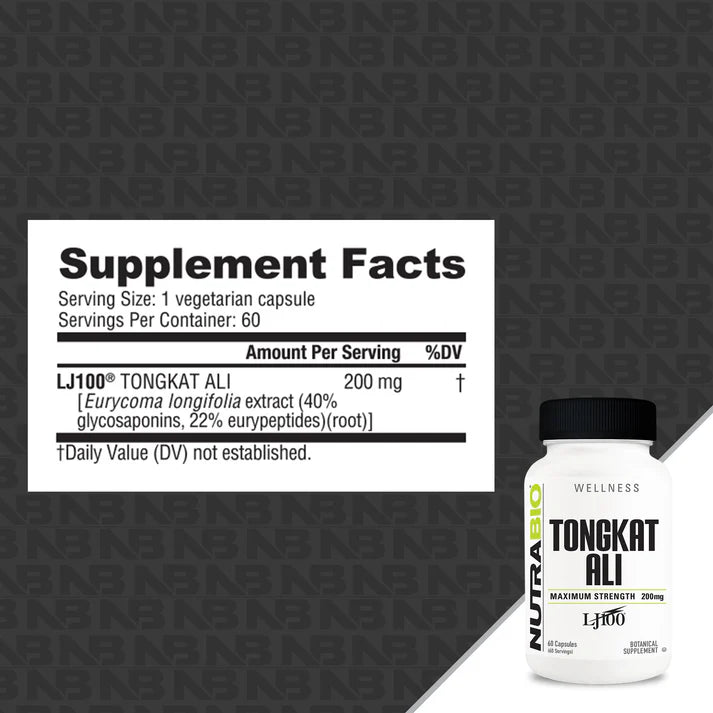 Nutrabio Tongkat Ali 60 Capsules