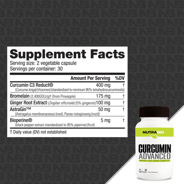 Nutrabio Curcumin Advanced 60 Capsules